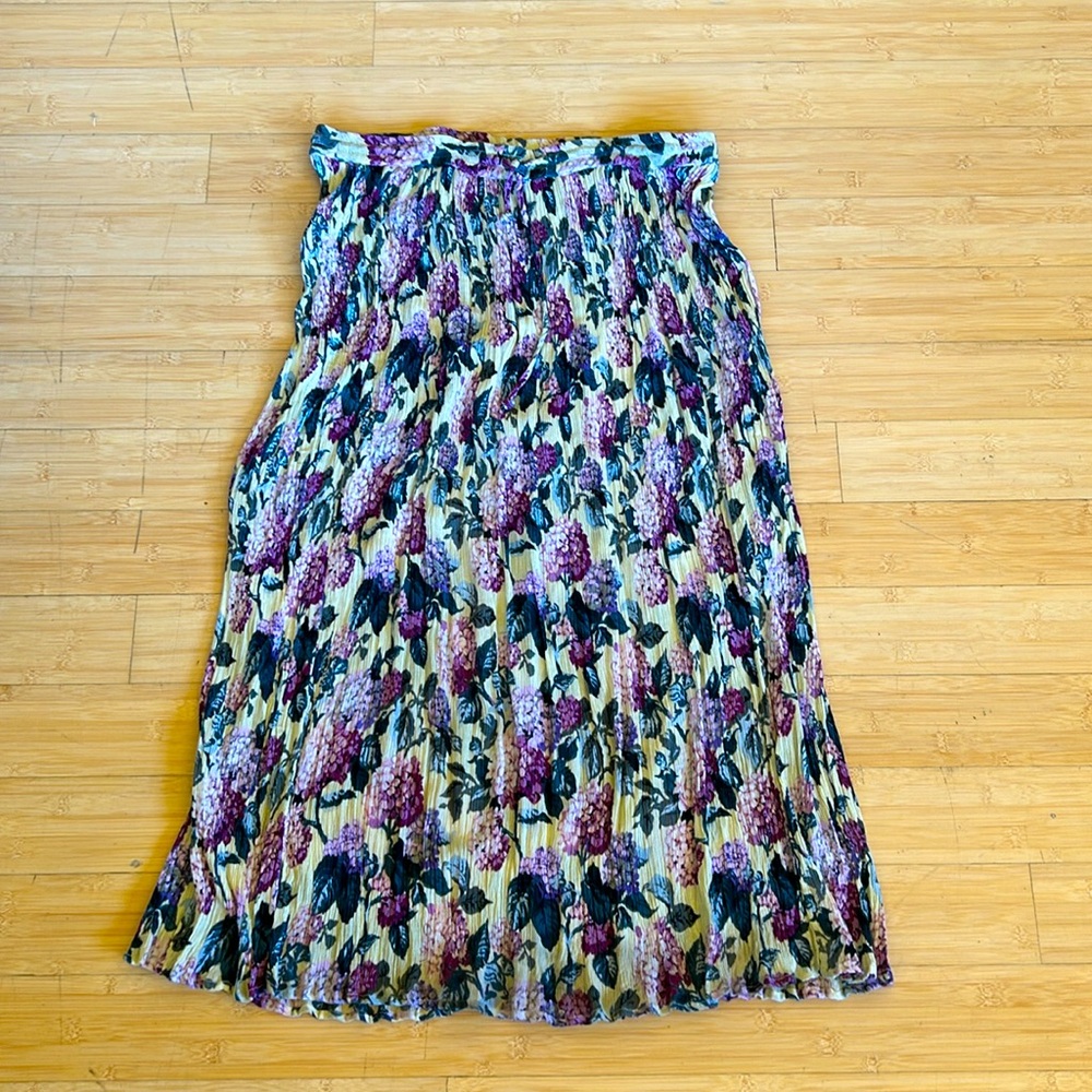 Floral broomstick skirt